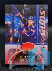 2021-22 Young Guns Canvas Red Cole Sillinger #C224 Rookie Columbus Blue Jackets